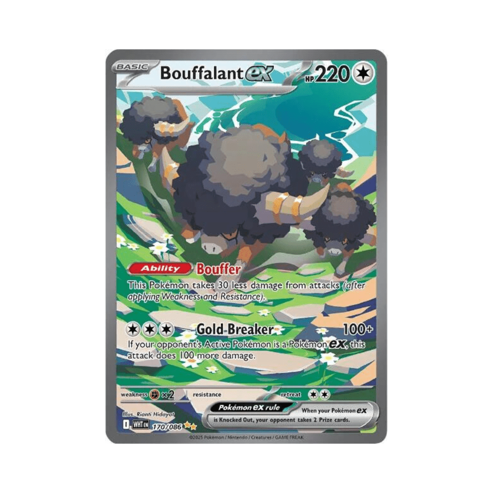 Bouffalant ex - White Flare - TCG OOST