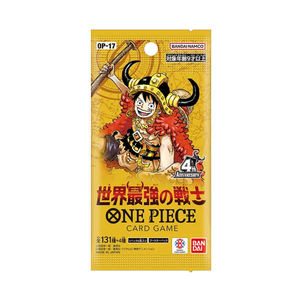 One Piece OP17 The World's Strongest Warriors Booster Pack (Japans) - TCG OOST