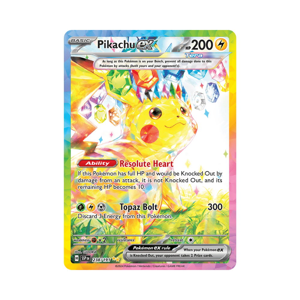 Pikachu ex - Surging Sparks - TCG OOST