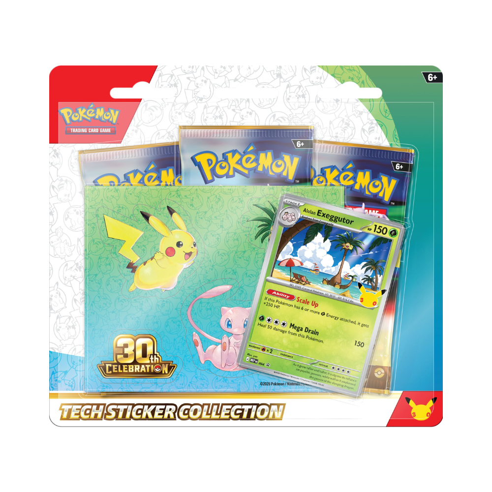 Pokémon 30th Celebration Tech Sticker Collection Day - TCG OOST