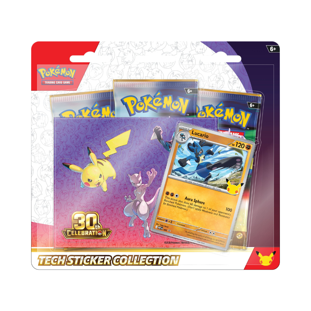 Pokémon 30th Celebration Tech Sticker Collection Night - TCG OOST