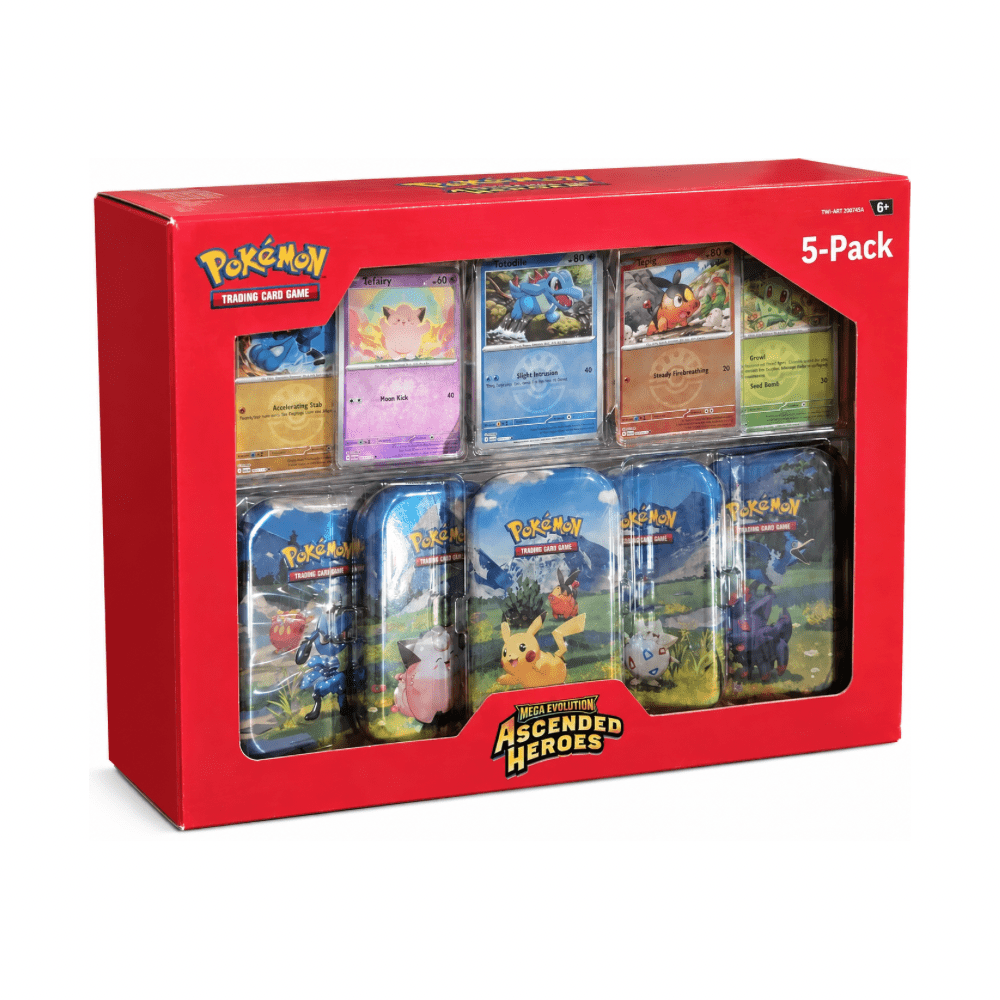 Pokémon Ascended Heroes Costco 5 Mini Tin Box - TCG OOST