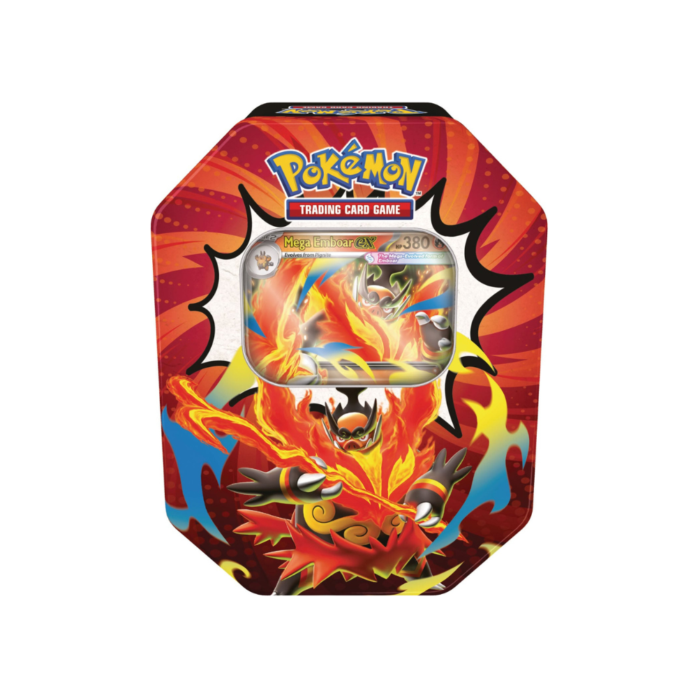 Pokémon Ascended Heroes Mega Emboar ex Tin - TCG OOST