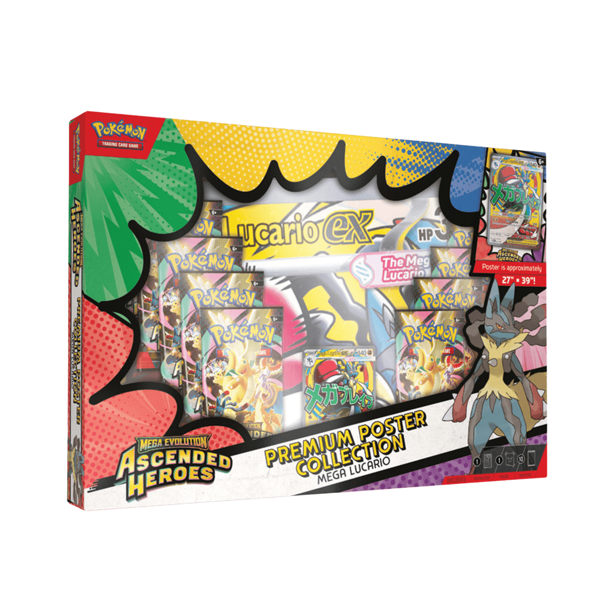 Pokémon Ascended Heroes Premium Poster Collection Mega Lucario - TCG OOST