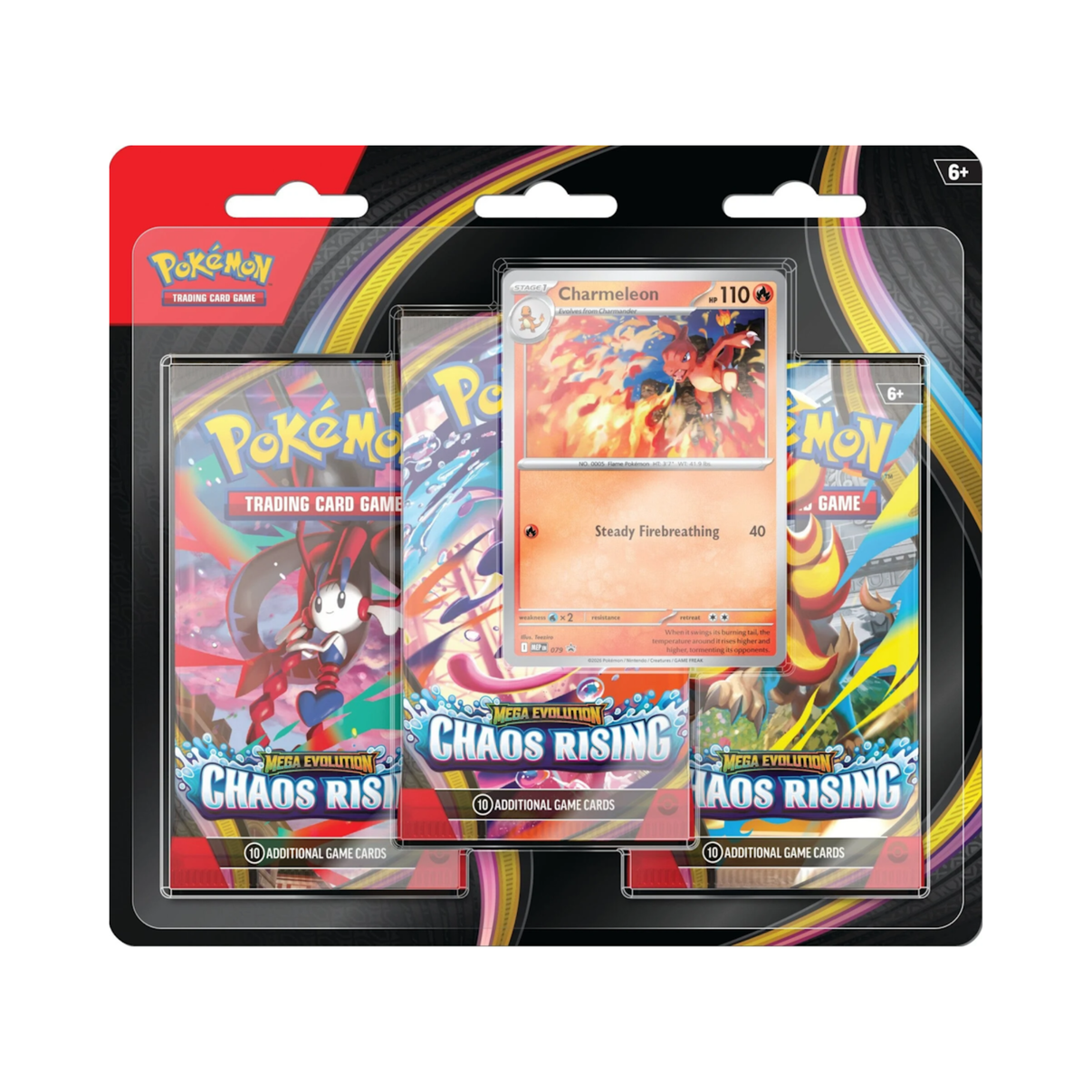 Pokémon Chaos Rising 3 Pack Blister - TCG OOST
