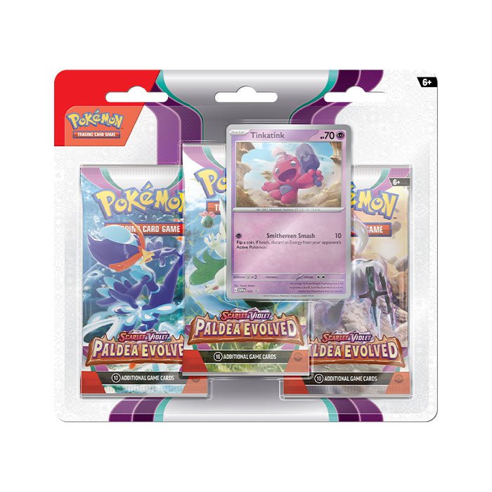 Pokémon Paldea Evolved 3 Pack Blister - TCG OOST