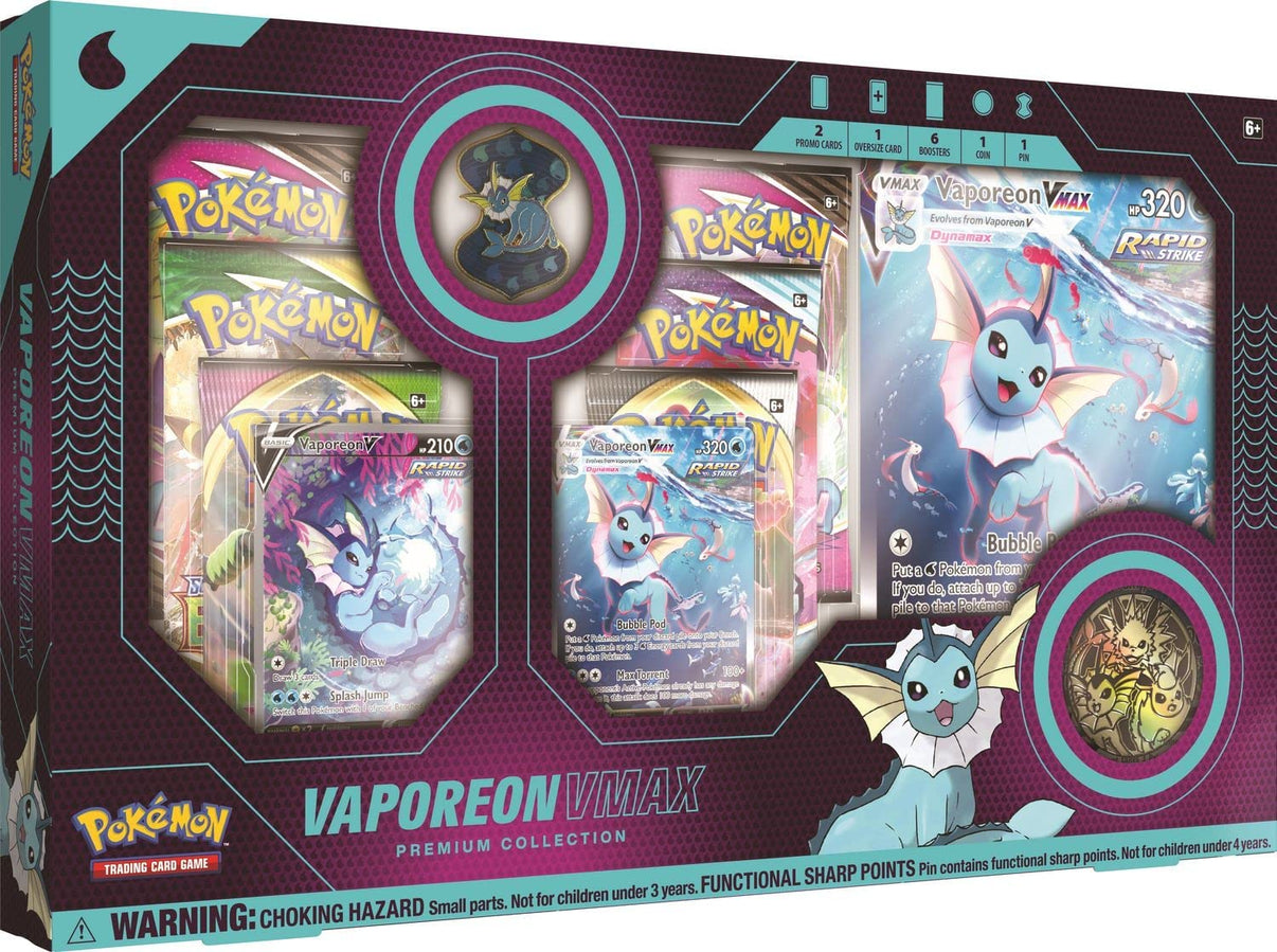 Pokémon Vaporeon VMAX Premium Collection Box - TCG OOST