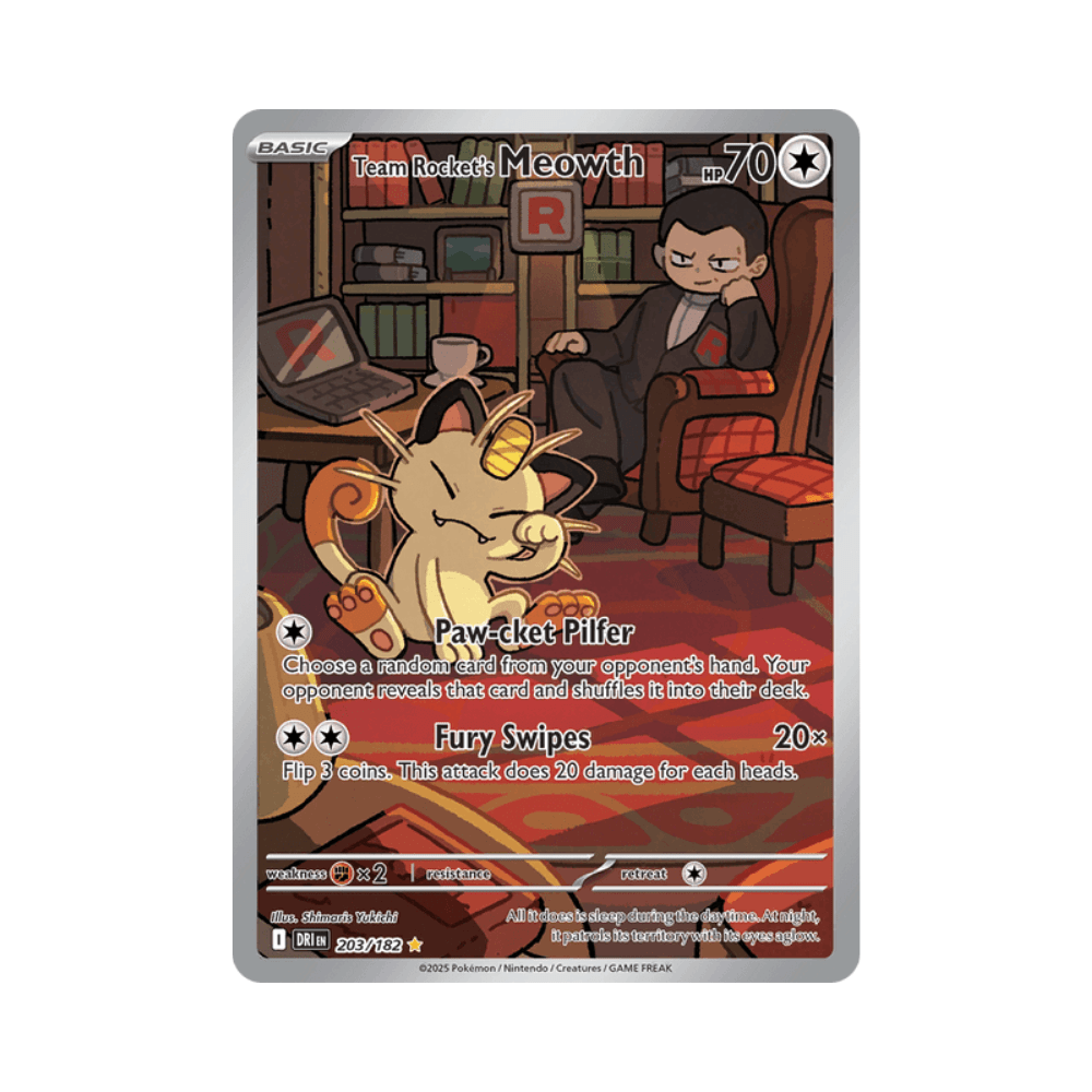 Team Rocket's Meowth - Destined Rivals - TCG OOST