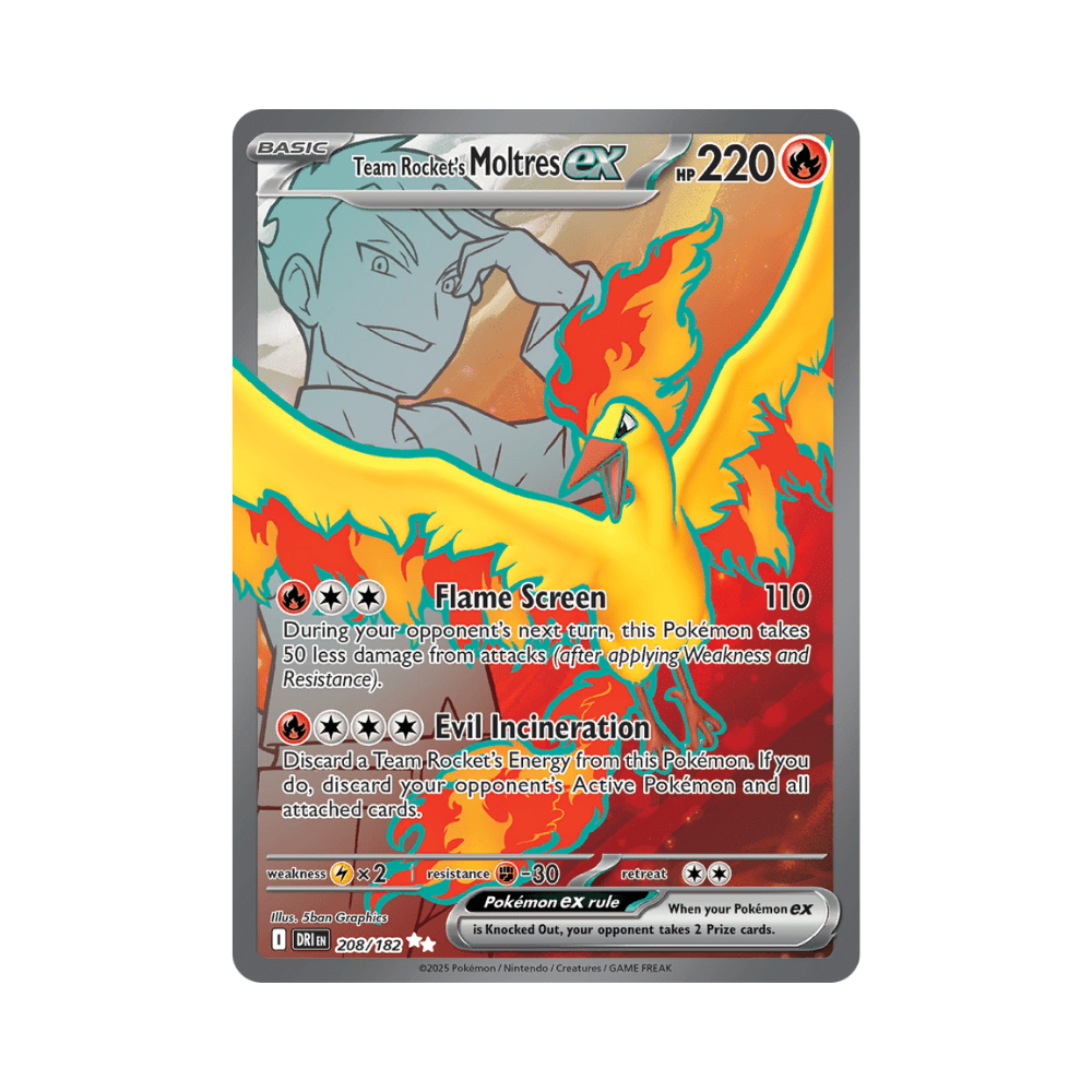 Team Rocket's Moltres ex - Destined Rivals - TCG OOST
