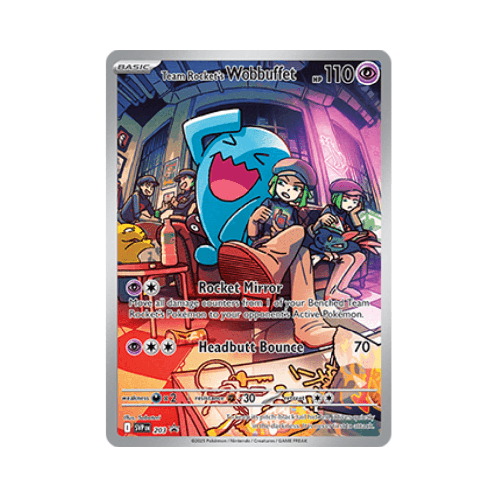 Team Rocket's Wobbuffet - Destined Rivals - TCG OOST